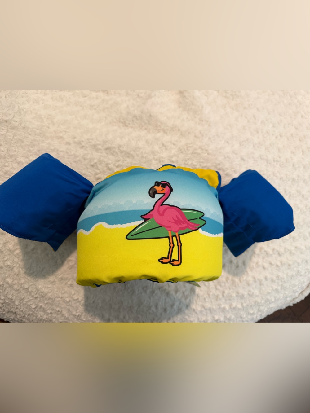 Body Glove Blue & Yellow Kids Flamingo Swim Vest